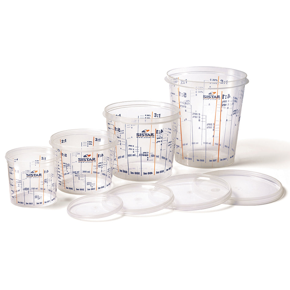 Contenitore Graduato in Plastica Trasparente 385 ml